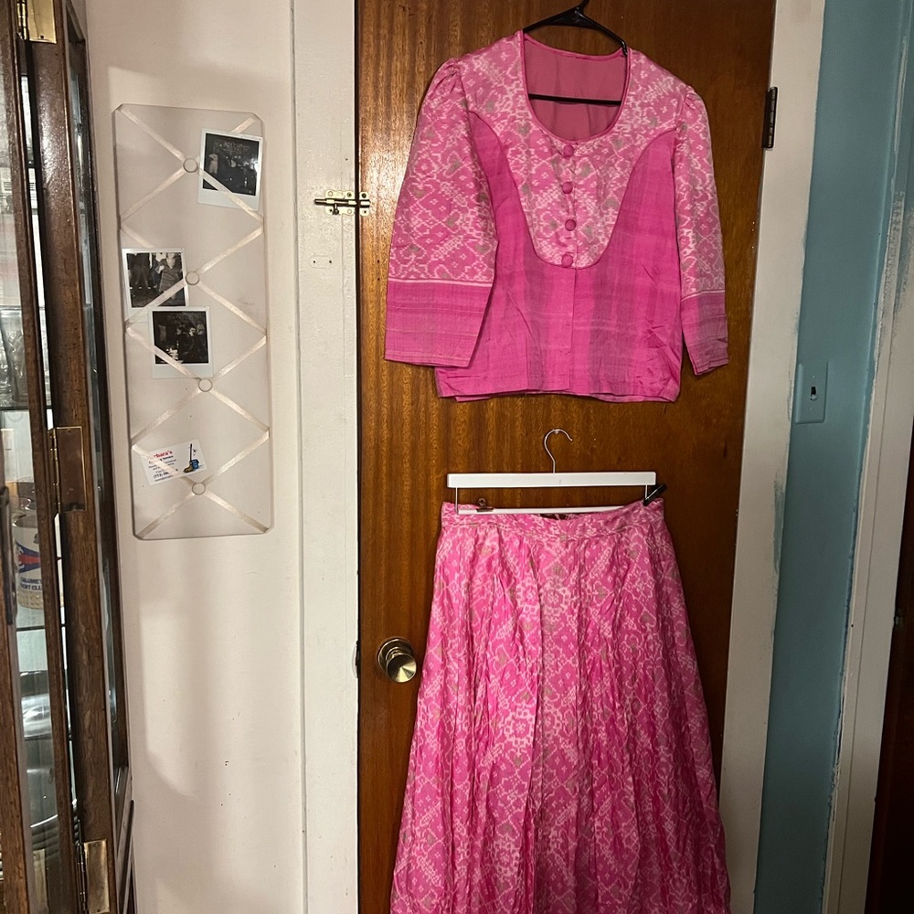 Handmade - Pink Silk - Women's Skirt